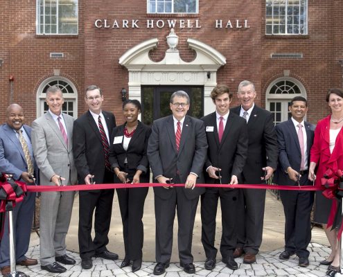 Ribbon cutting at ceremony